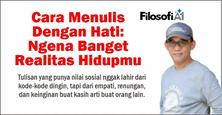 Cara Menulis Dengan Hati: Ngena Banget Realitas Hidupmu